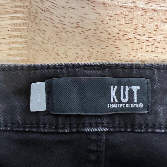 Kut from the Kloth Women’s Connie Ankle Skinny Jeans Black Size 2 - Picture 8 of 9